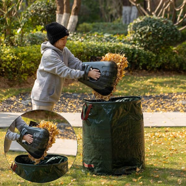 Gardenised 72 Gal. Heavy-Duty Self-Standing Collapsible Leaf Bag