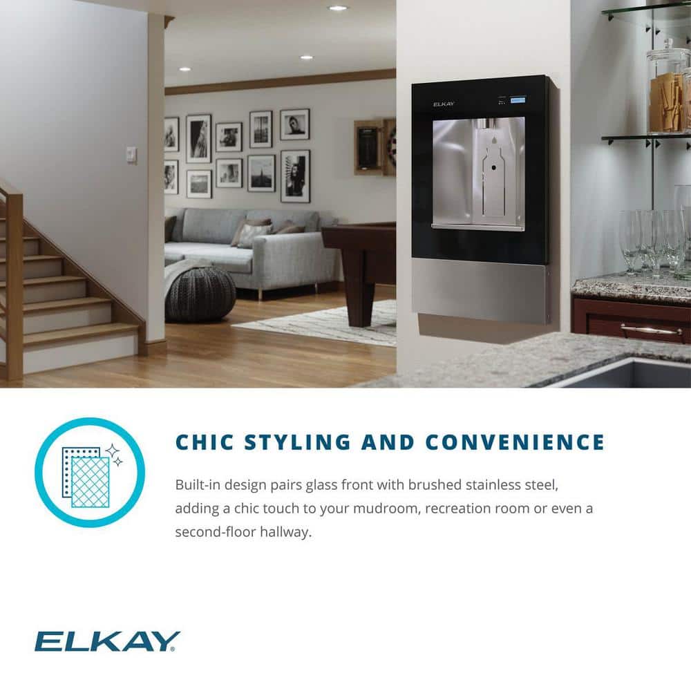 Aspen White Built-in Filtered Water Dispenser with Stainless Steel Front