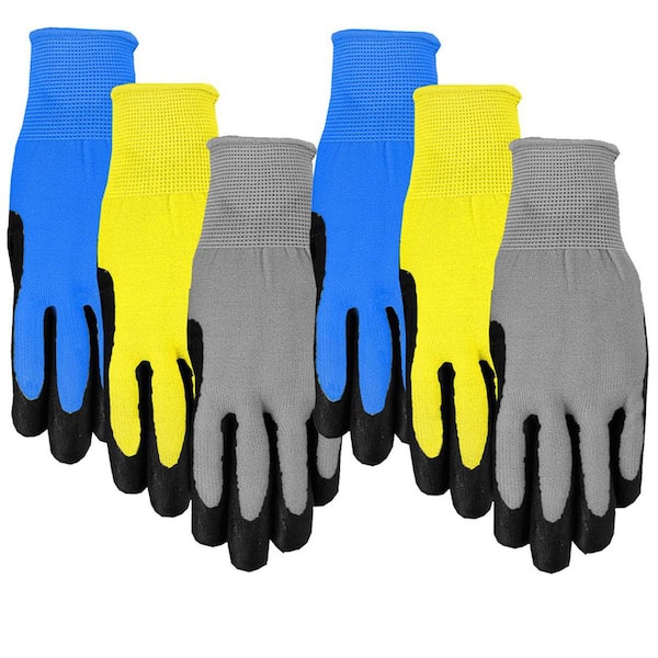 Men's Nitrile Coated Poly Liner Gloves (12-Pair)