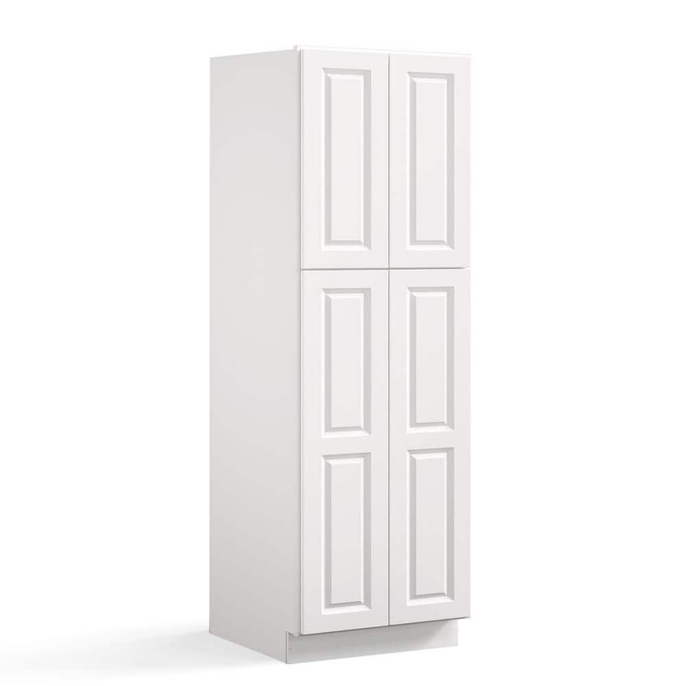 30 in. W x 24 in. D x 96 in. H in Traditional White Plywood Ready to Assemble Floor Wall Pantry Kitchen Cabinet price history on PriceWatchPro