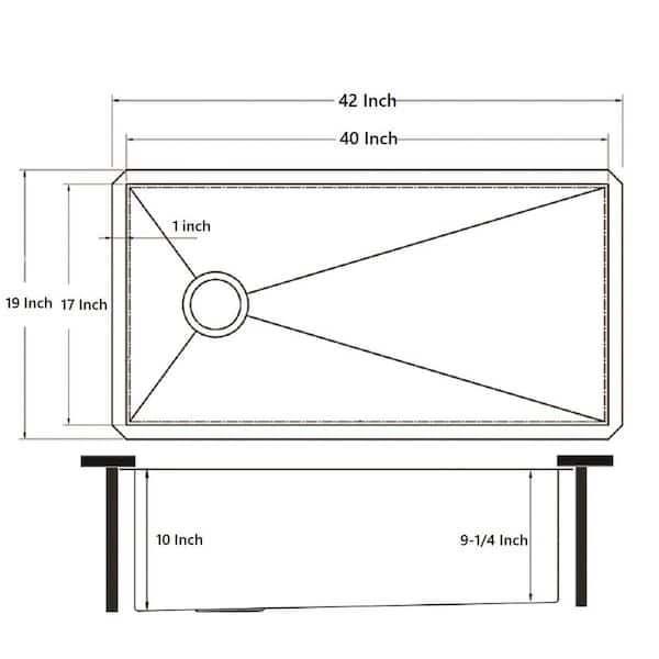 Kingsman Hardware 27.5-in L x 15.75-in W Stainless Steel Cutting Board at