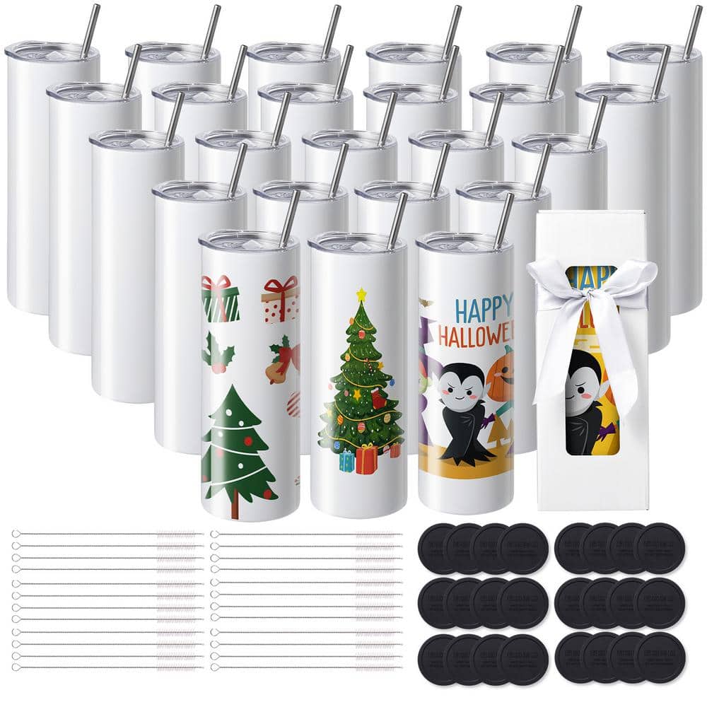 24-Pack Sublimation Tumblers 20 oz. Skinny Straight, Stainless Steel Sublimation Tumblers Blank price history on PriceWatchPro