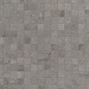 Dominion Slate Gray 11.81 in. x 11.81 in. Matte Porcelain Floor and Wall Mosaic Tile (0.97 sq. ft./Each)