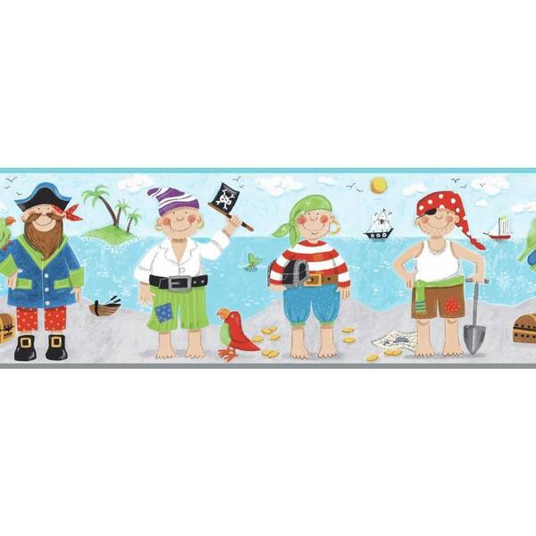 York Wallcoverings Peek-a-Boo Pirates Wallpaper Border