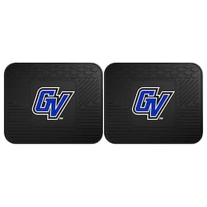NCAA Grand Valley State University Black Heavy Duty 2-Piece 14 in. x 17 in. Vinyl Utility Mat