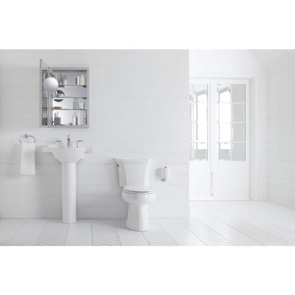 Verdera 40" x 20" Silver Aluminum Medicine Cabinet with Mirror
