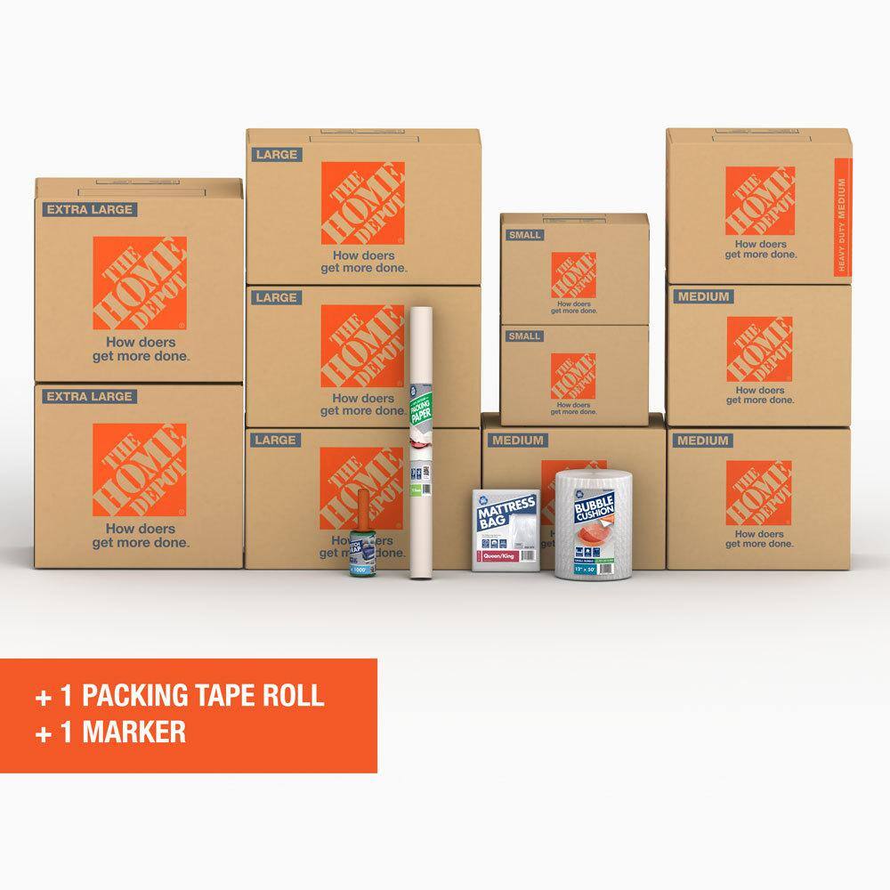 The Home Depot 11-Box Master Bedroom Moving Box Kit HDMB1