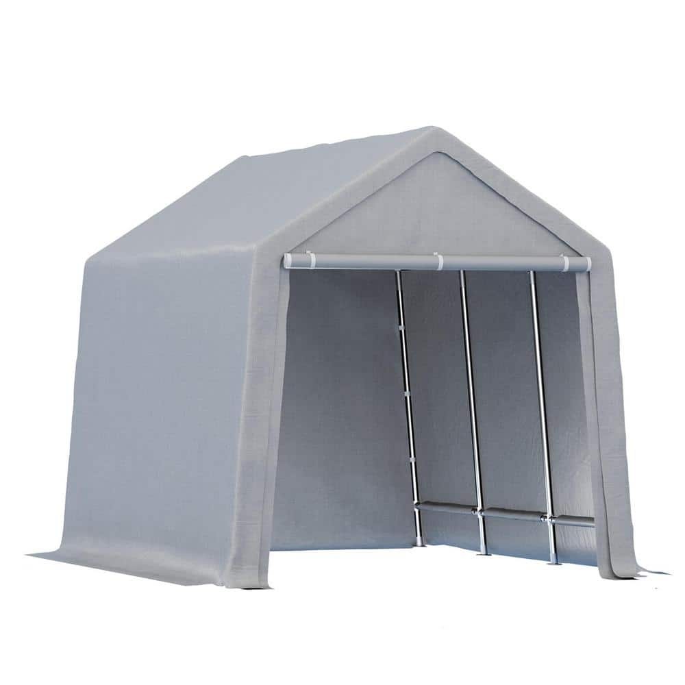 10 ft. W x 15 ft. D x 8.9 ft. H Portable Steel Carport, Metal Frame Storage Tent with Roll-Up Zipper Door price history on PriceWatchPro