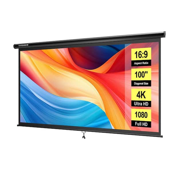 Kodak Projector Screen 60 in. with Stand, Portable with Adjustable