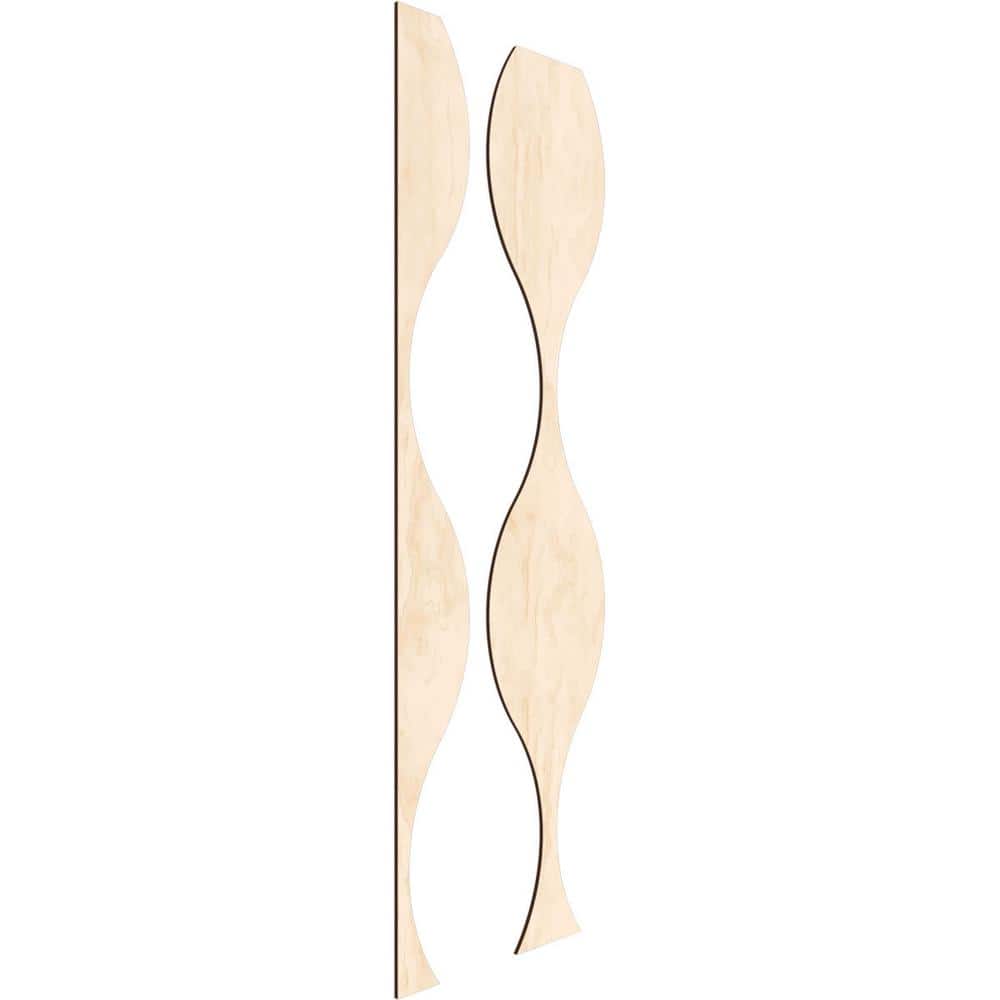 Ozark 47" Birch Adjustable Wood Slat Wall Panel Kit