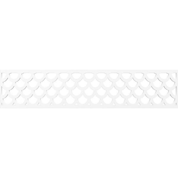 Ekena Millwork Hudson Fretwork 0.375 in. D x 46.75 in. W x 10 in. L PVC Panel Moulding