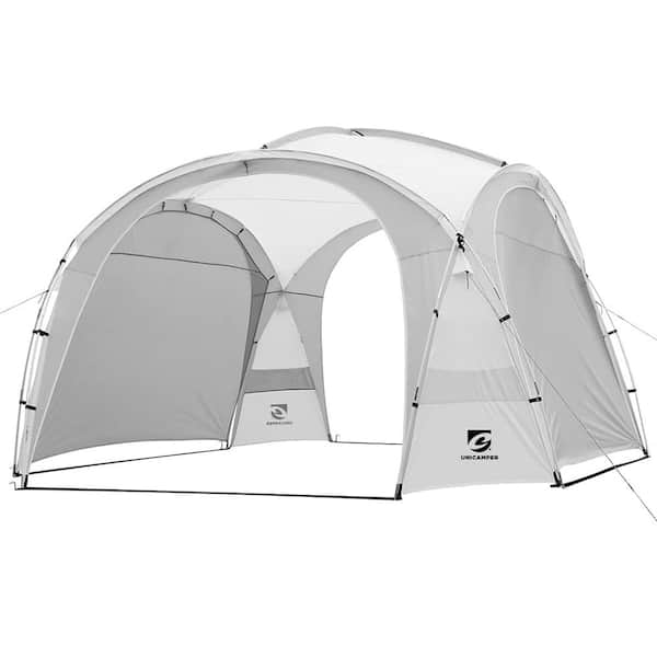 Unbranded 12 ft. x 12 ft. White Pop Up Canopy, UPF50+ Outdoor Beach Tent with Storage Bag, Waterproof