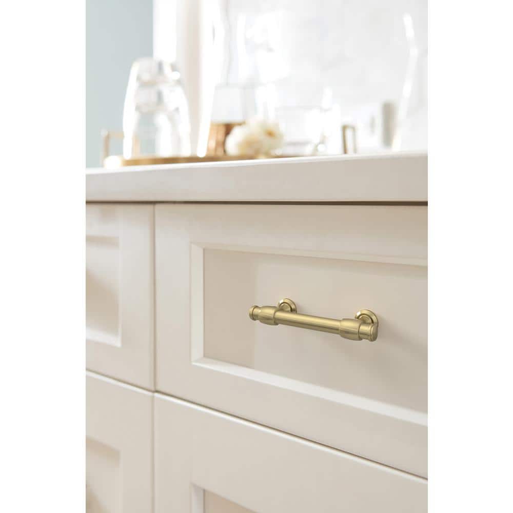 Golden Champagne Polished Cabinet Pull with Mounting Hardware