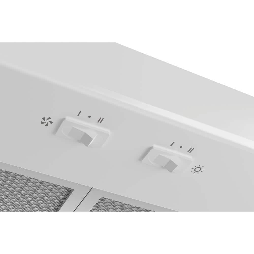 Broan 30-Inch White Convertible Under-Cabinet Range Hood