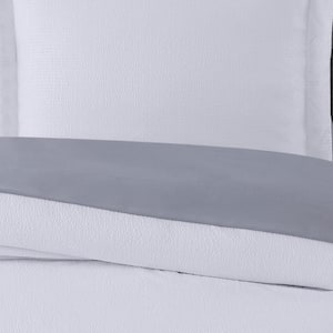 Antimicrobial Seersucker Microfiber Comforter Set