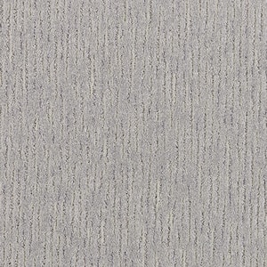 Smooth Summer Oceanic Gray 37 oz. Polyester Pattern Installed Carpet