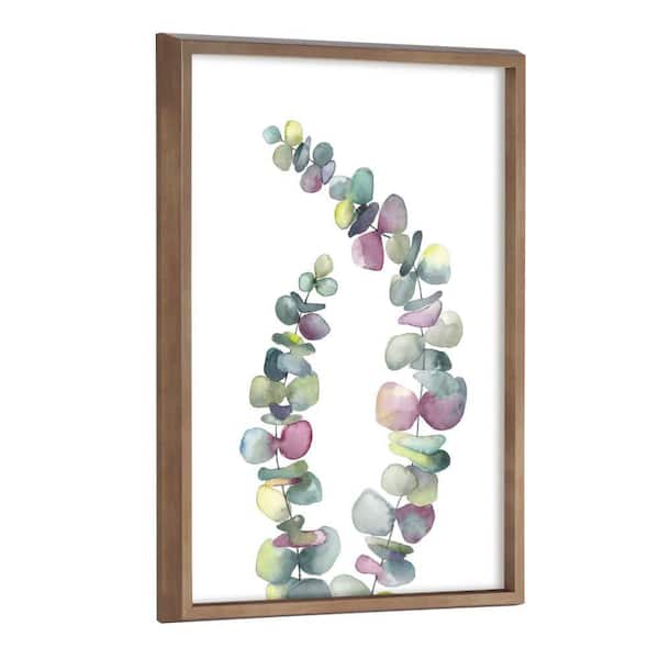 Kate and Laurel Blake "Eucalyptus 2 Branches" by Emily Marie Watercolors Framed Art Print 18 in. x 24 in.