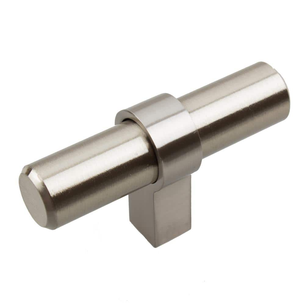 GlideRite 2-1/4 in. Solid Steel Euro Style Stainless Steel Finish T-Bar ...