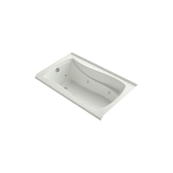 KOHLER Mariposa 60 in. Left Drain Rectangular Alcove Whirlpool Bathtub in Dune