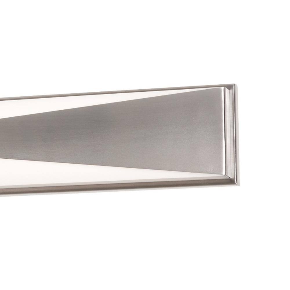 Sleek Novara 37" LED Vanity Light in Satin Nickel