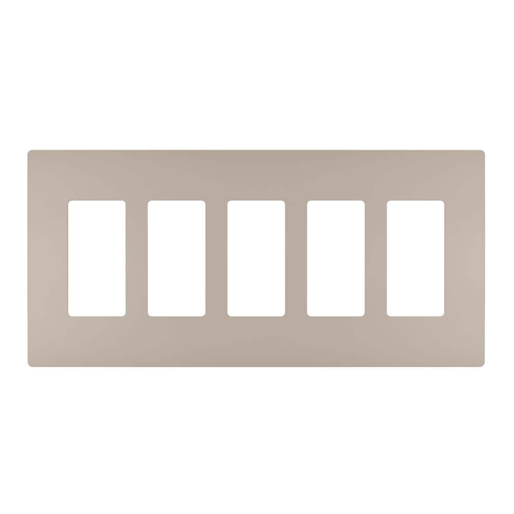 radiant 5-Gang 5-Decorator Rocker Screwless Wall Plate, Nickel (1-Pack) price history on PriceWatchPro