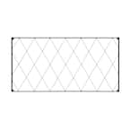 46 in. H Black Powder Coat Traditional Oxfordshire Garden Trellis Extensions