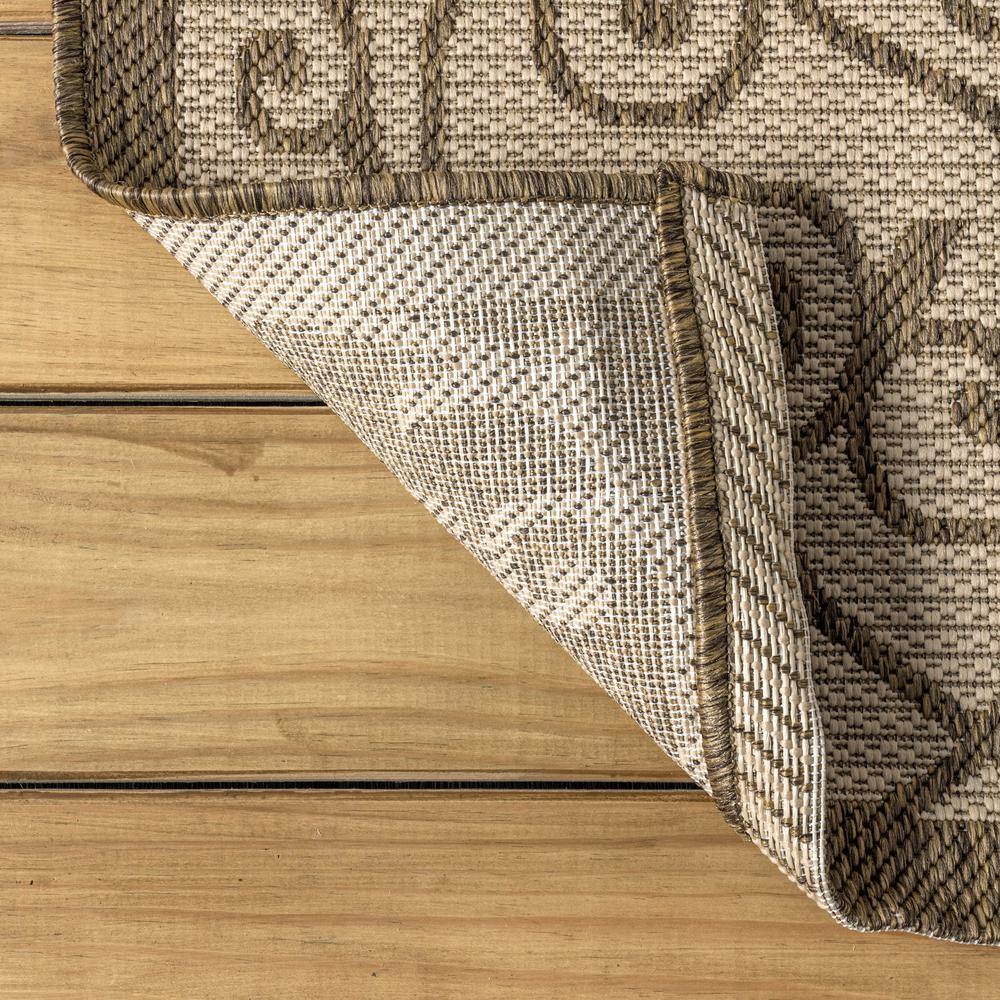Madrid Vintage Filigree Beige/Brown 3' x 5' Synthetic Indoor/Outdoor Rug