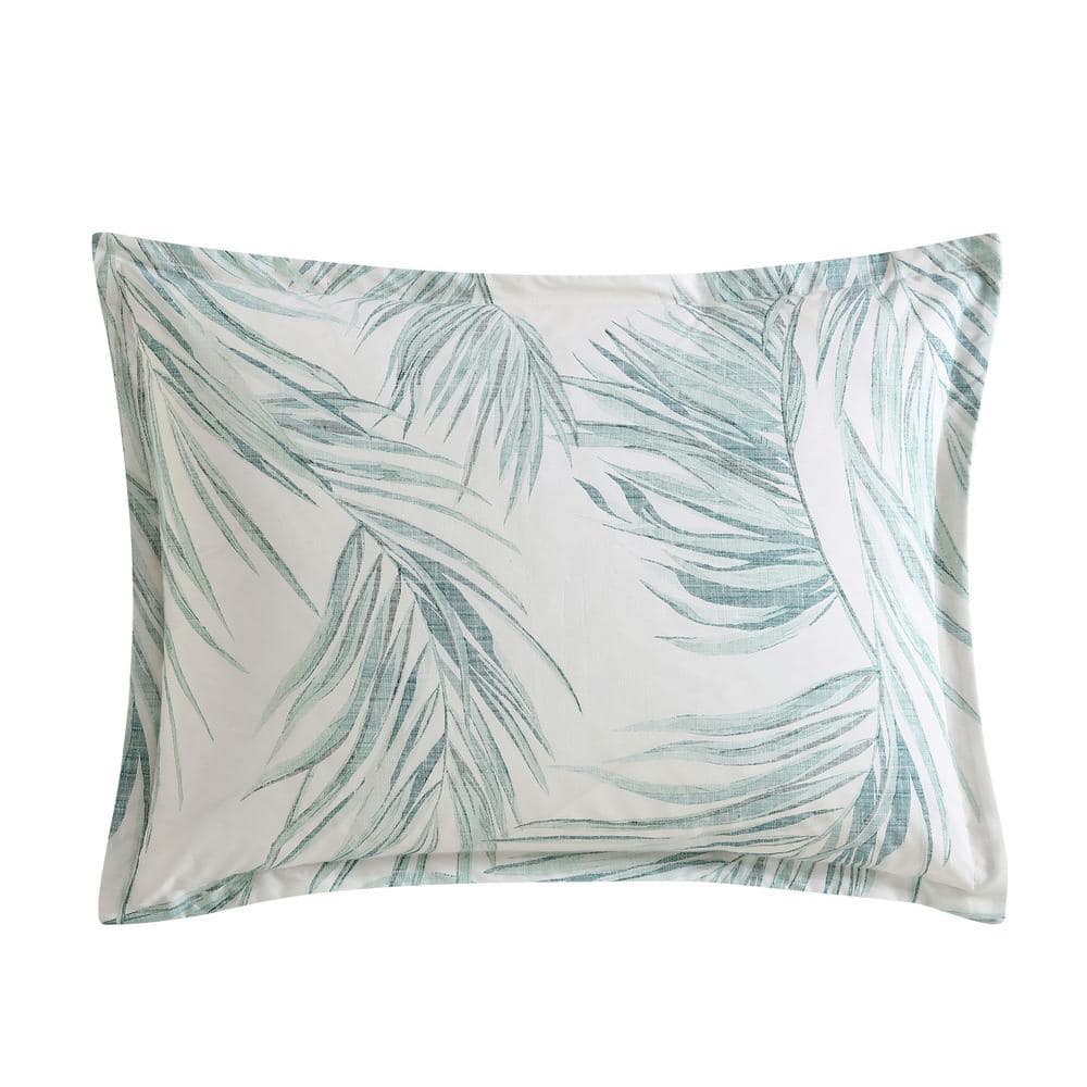 Canyon Palms Green Cotton Full/Queen Duvet Cover Set