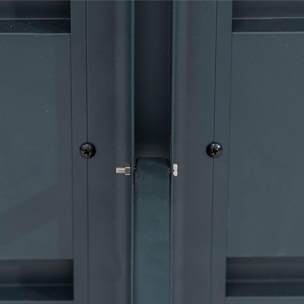 Midnight Blue Extra Tall Modern Metal Raised Garden Bed 32" x 83"