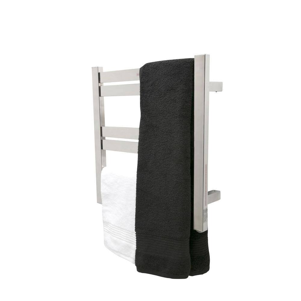 Polished Chrome 6-Bar Stainless Steel Wall Mounted Towel Warmer