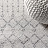 JONATHAN Y Moroccan Boho Diamond Cream/Gray Area Rug 10x14