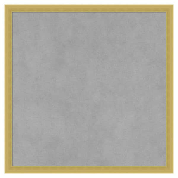 Amanti Art Svelte Polished Gold 17 in. x 17 in. Framed Magnetic Board