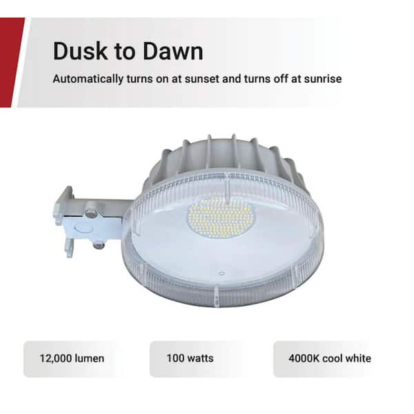 12,000 Lumen LED Dusk to Dawn Barn Area Light 100W(1-Pack)