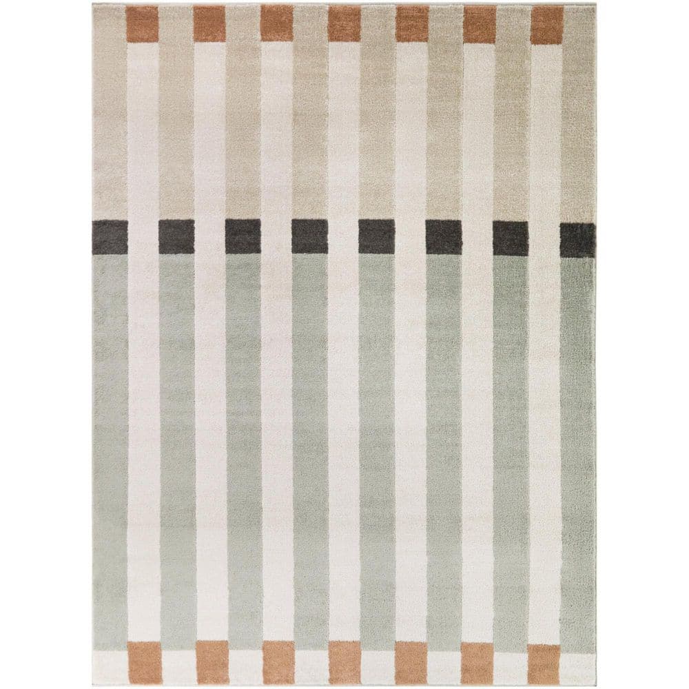 BALTA Umberto Green 8 ft. x 10 ft. Modern Stripe Area Rug 3145274 - The ...