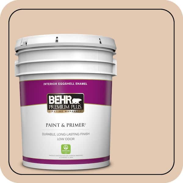 BEHR PREMIUM PLUS 5 gal. #S230-2 Mesquite Powder Eggshell Enamel Low Odor Interior Paint & Primer