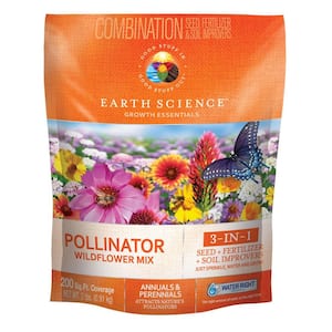 2 lbs. Pollinator All-In-One Wildflower Mix with Seed, Plant Food and Soil Conditioners