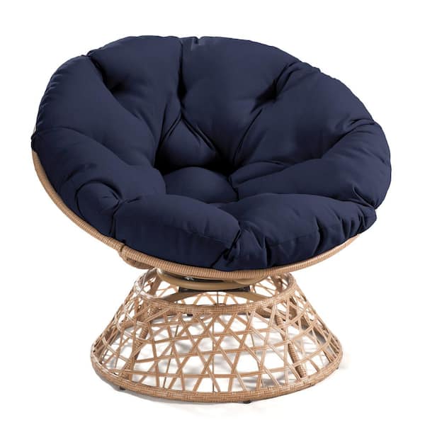 Navy blue papasan online cushion