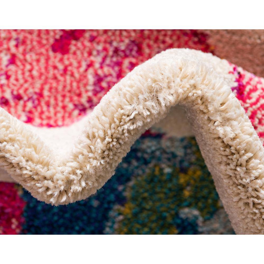 Catalan Beige and Multicolor Abstract Rectangular Area Rug
