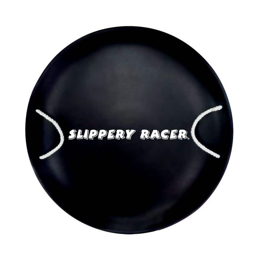 ProDisc 26 in. Black Heavy-Duty Metal Saucer Sled with Rope Handles