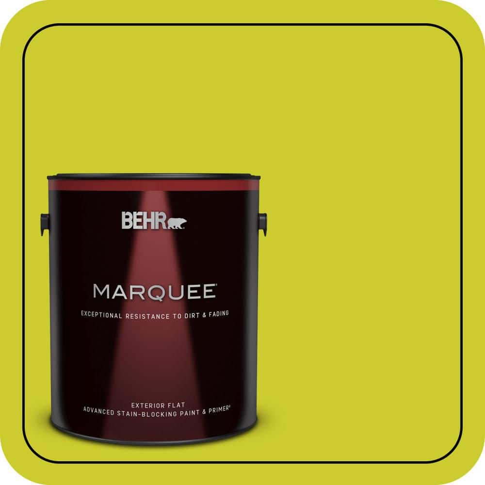 1 gal. #S-G-400 Lime Pop Flat Exterior Paint & Primer price history on PriceWatchPro