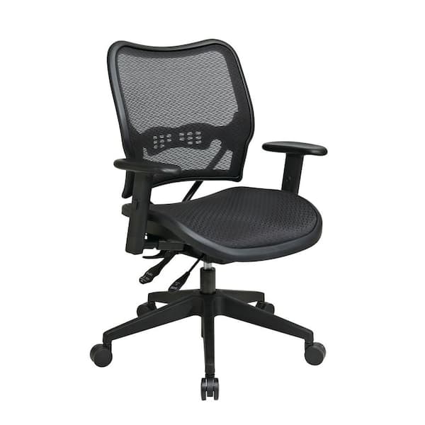 Office Star Products Deluxe Black AirGrid Back Office Chair