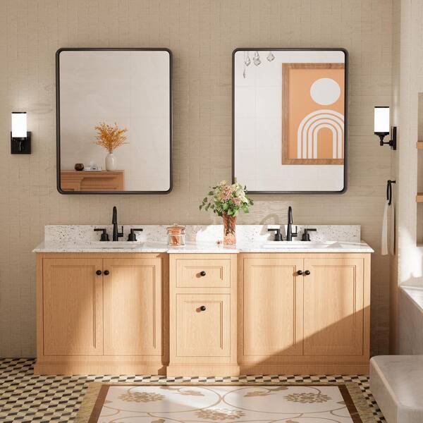 TETOTE 24 in. W x 30 in. H Rectangular Aluminum Framed Wall Mount