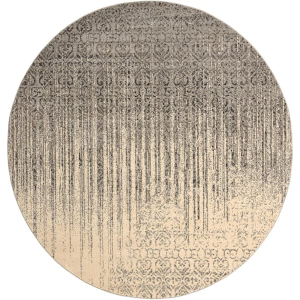 Del Mar Jennifer Gray 8' 0 x 8' 0 Round Rug