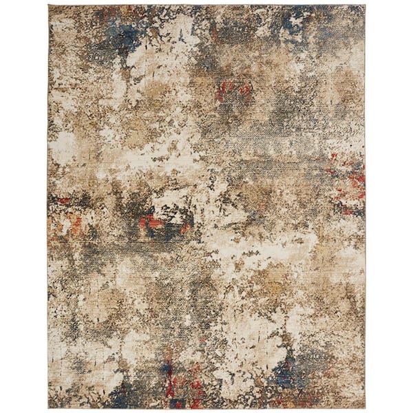 Theory Multi-Colored 10 ft. x 12 ft. Abstract Area Rug