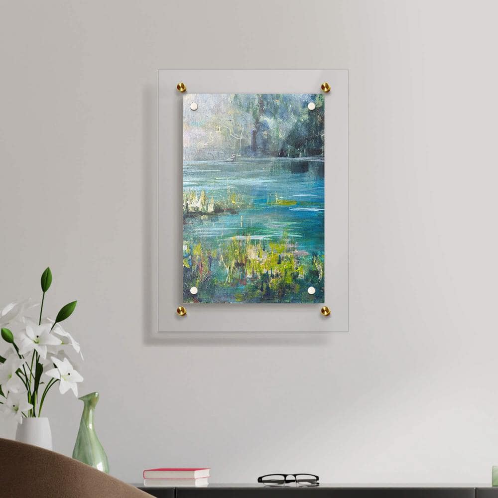Gold Acrylic Floating Wall Frame for 16x20 Photos
