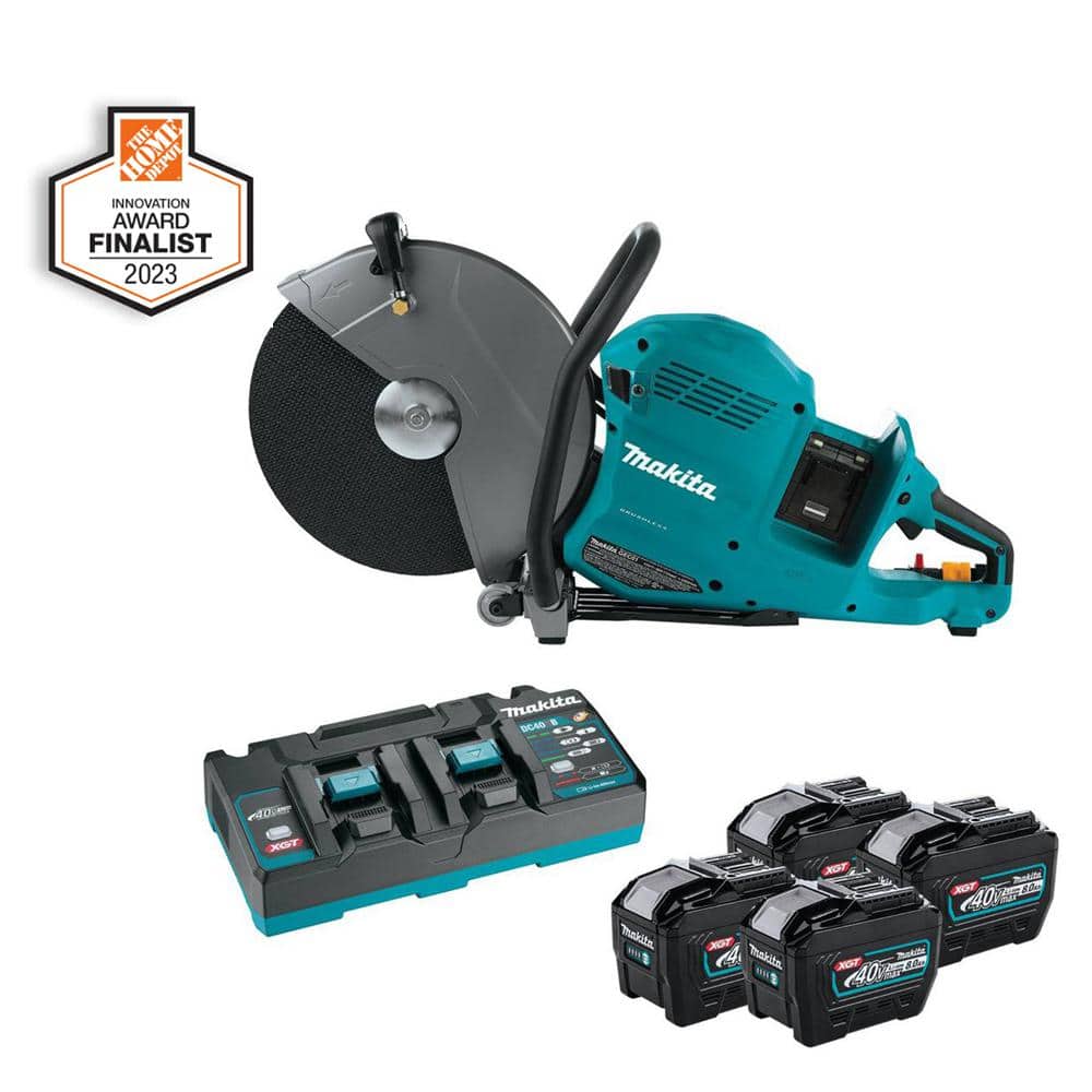 Makita 80V max (40V max X2) XGT Brushless Cordless 14 in. Power Cutter Kit  with Batteries (8.0Ah) GEC01PL4 The Home Depot