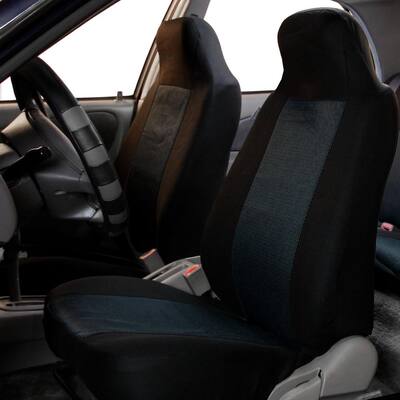 Sandwich Fabric 47 in. x 23 in. x 1 in. Half Set Front Car Seat Covers