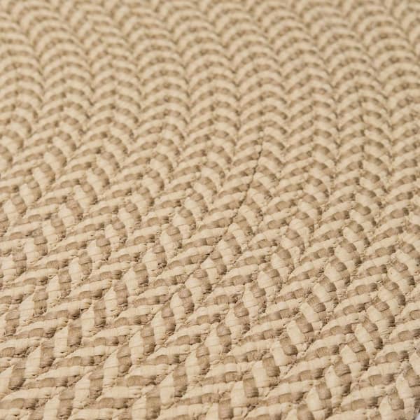 Ibiza Woven Chevron Taupe 30 in. x 30 in. Polypropylene Door Mat