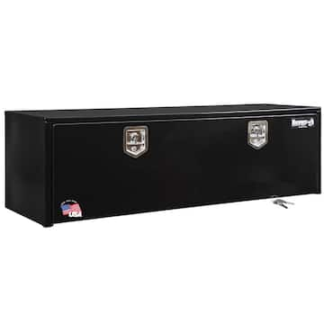 18 in. x 18 in. x 60 in. Gloss Black Steel Underbody Truck Tool Box