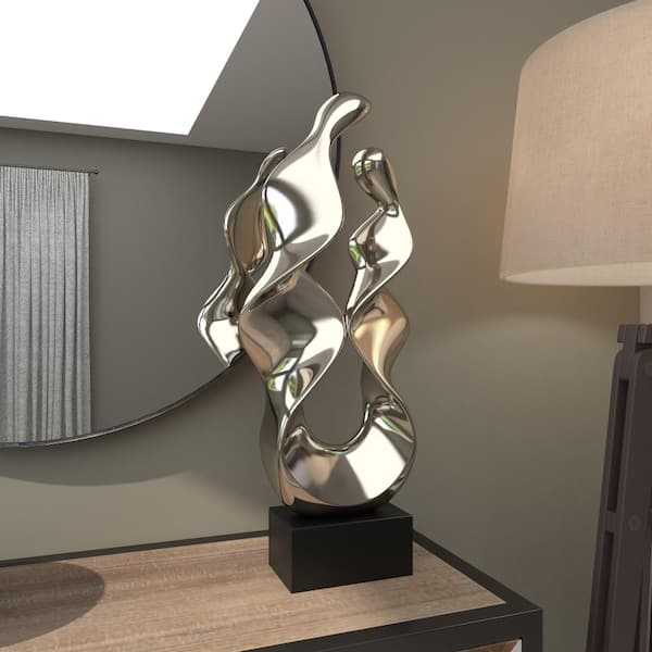 Modern Art Pottery Plaster Sculpture Lamp Base Vase unpainted